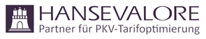 HANSEVALORE PKV-Tarifoptimierung - Logo - Link zur Startseite